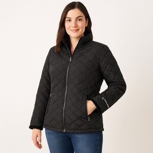 Free Country Quilted Reversible Jacket XXL Black